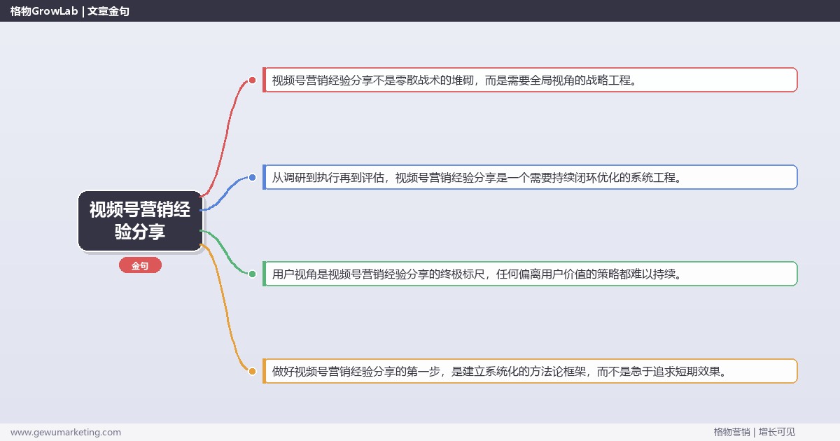视频号营销经验分享：分享视频号营销实战经验完整指南