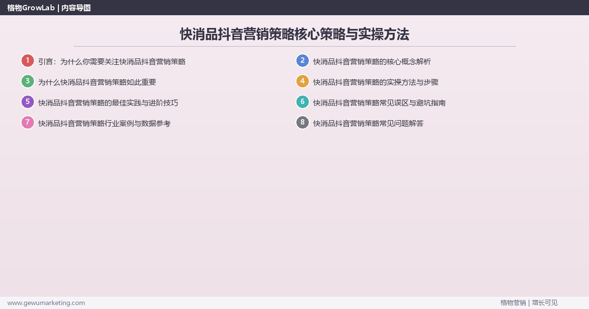 2026年快消品抖音营销策略核心策略与实操方法 2026年快消品抖音营销策略核心策略与实操方法