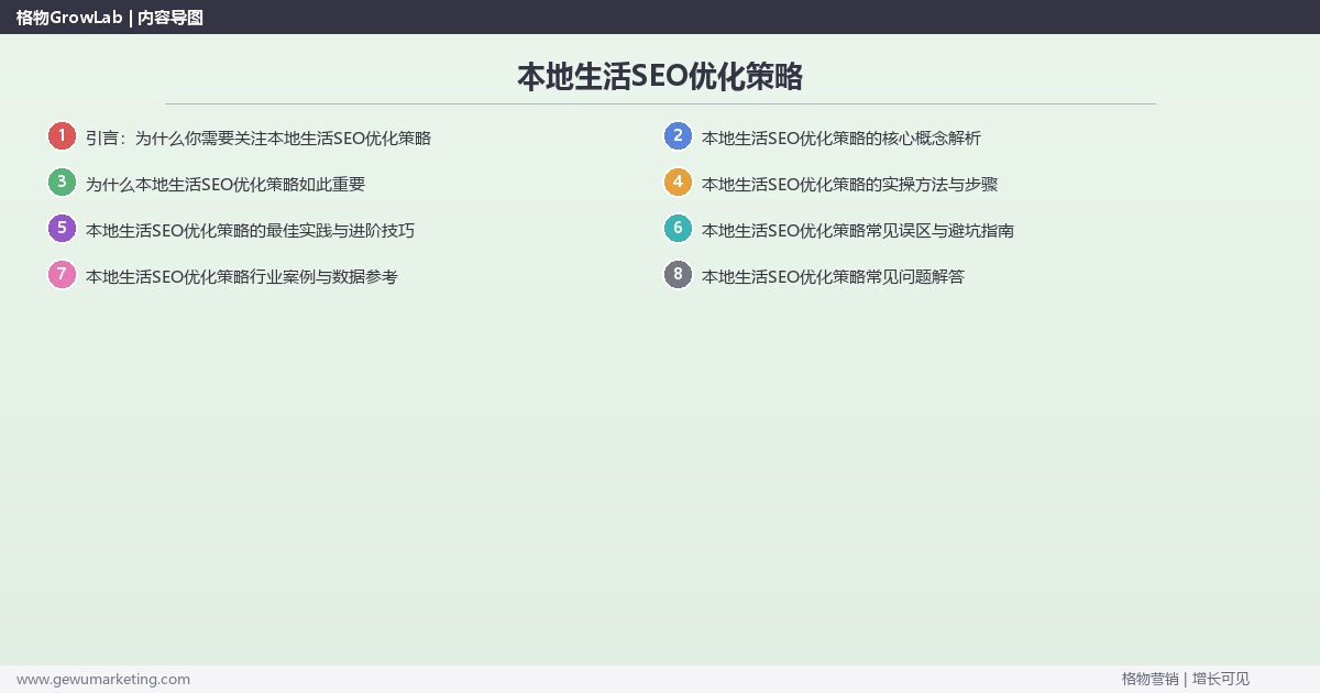 本地生活SEO优化策略:制定本地生活行业SEO优化策略完整指南 本地生活SEO优化策略:制定本地生活行业SEO优化策略完整指南