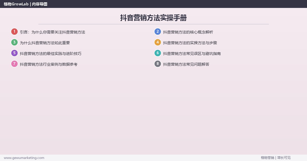 抖音营销方法实操手册：策略、工具与案例分析