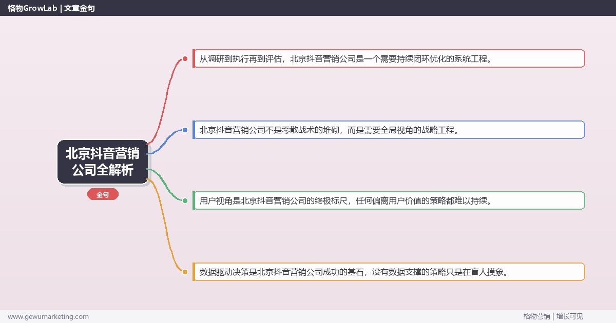 北京抖音营销公司全解析：从策略到落地的系统方法