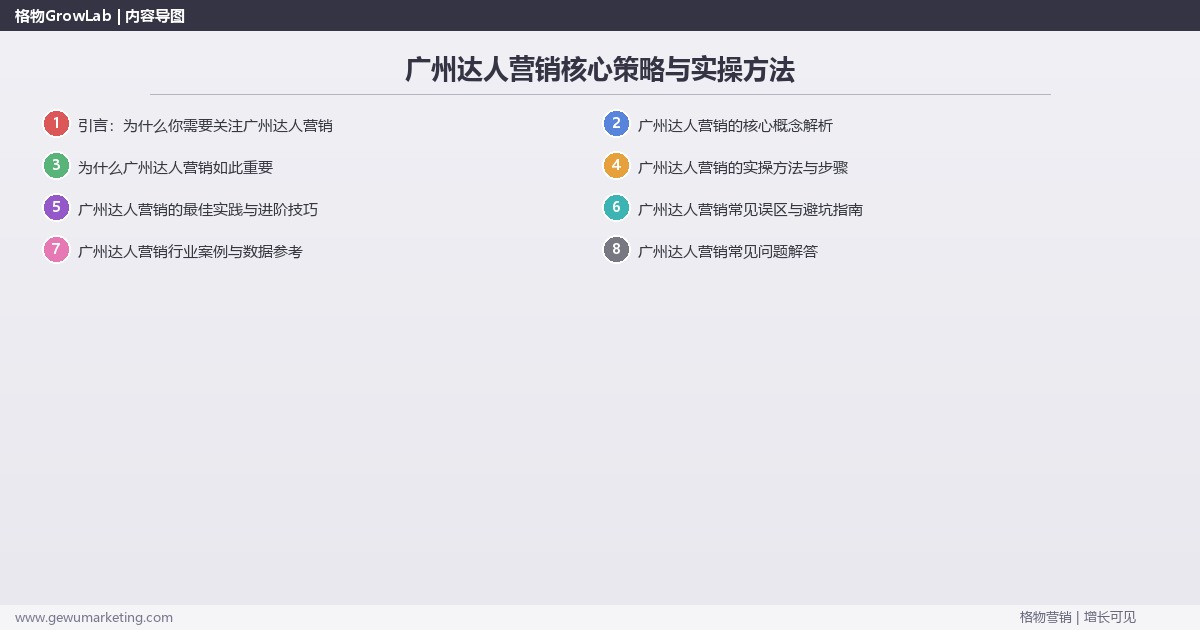 2026年广州达人营销核心策略与实操方法 2026年广州达人营销核心策略与实操方法