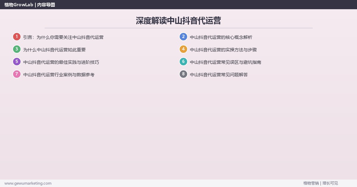深度解读中山抖音代运营:提供中山地区抖音代运营市场概况关键要点 深度解读中山抖音代运营:提供中山地区抖音代运营市场概况关键要点