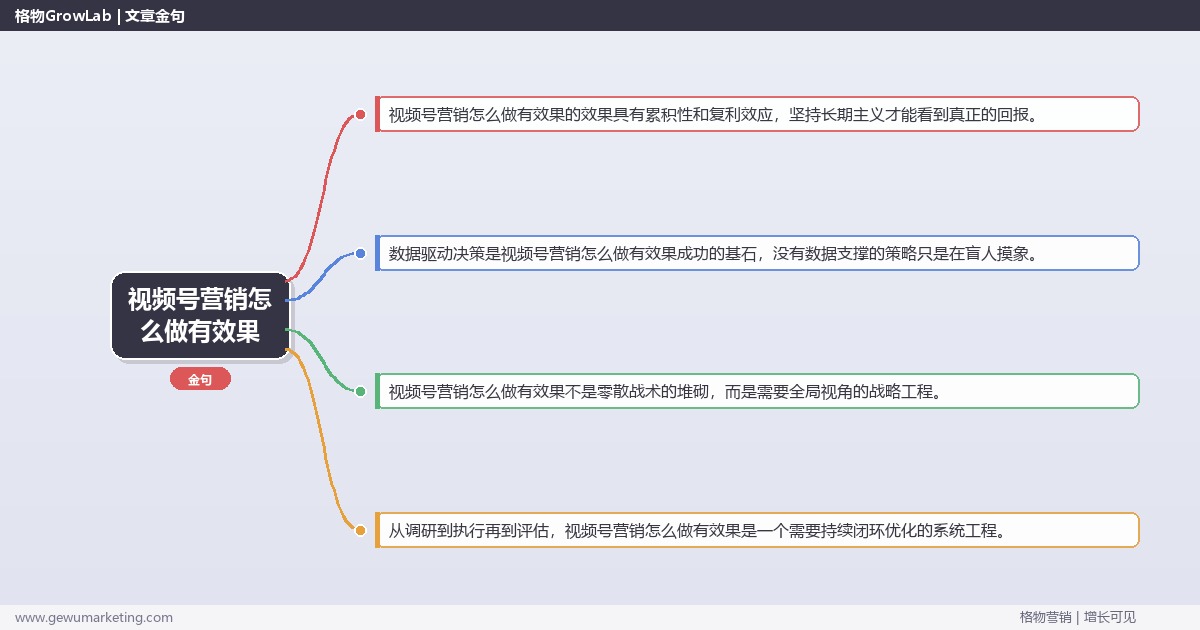 视频号营销怎么做有效果：确保视频号营销出效果的关键动作完整指南