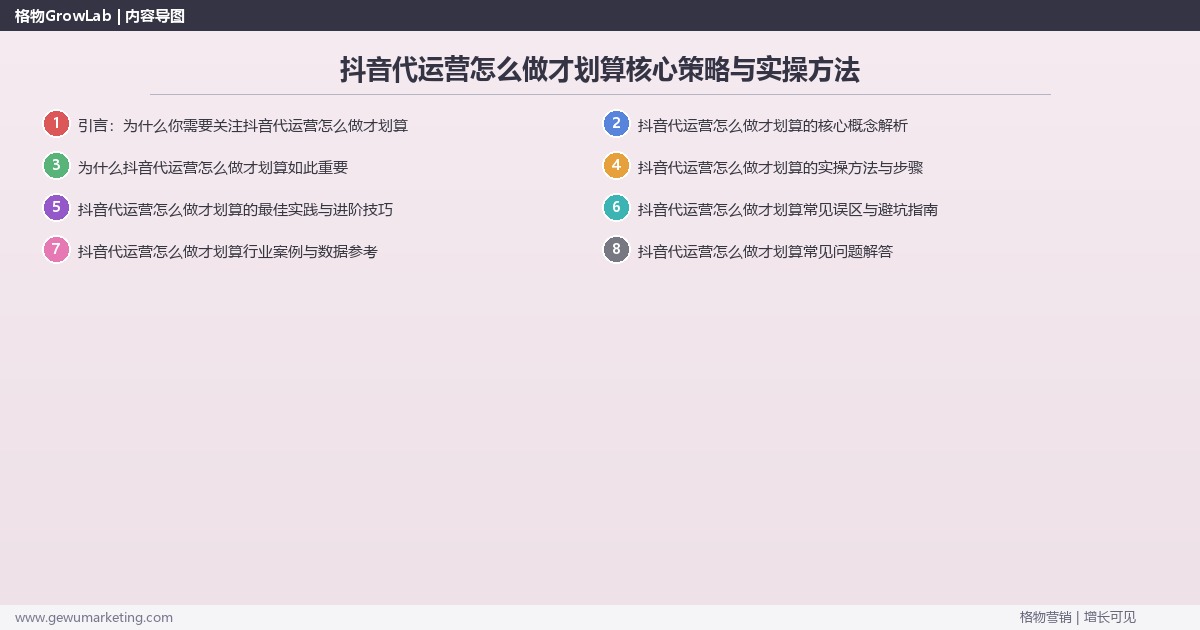 2026年抖音代运营怎么做才划算核心策略与实操方法