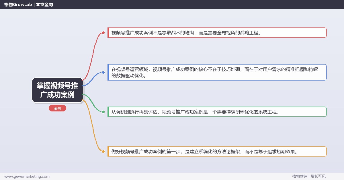 掌握视频号推广成功案例：分享视频号推广成功案例的系统性方法