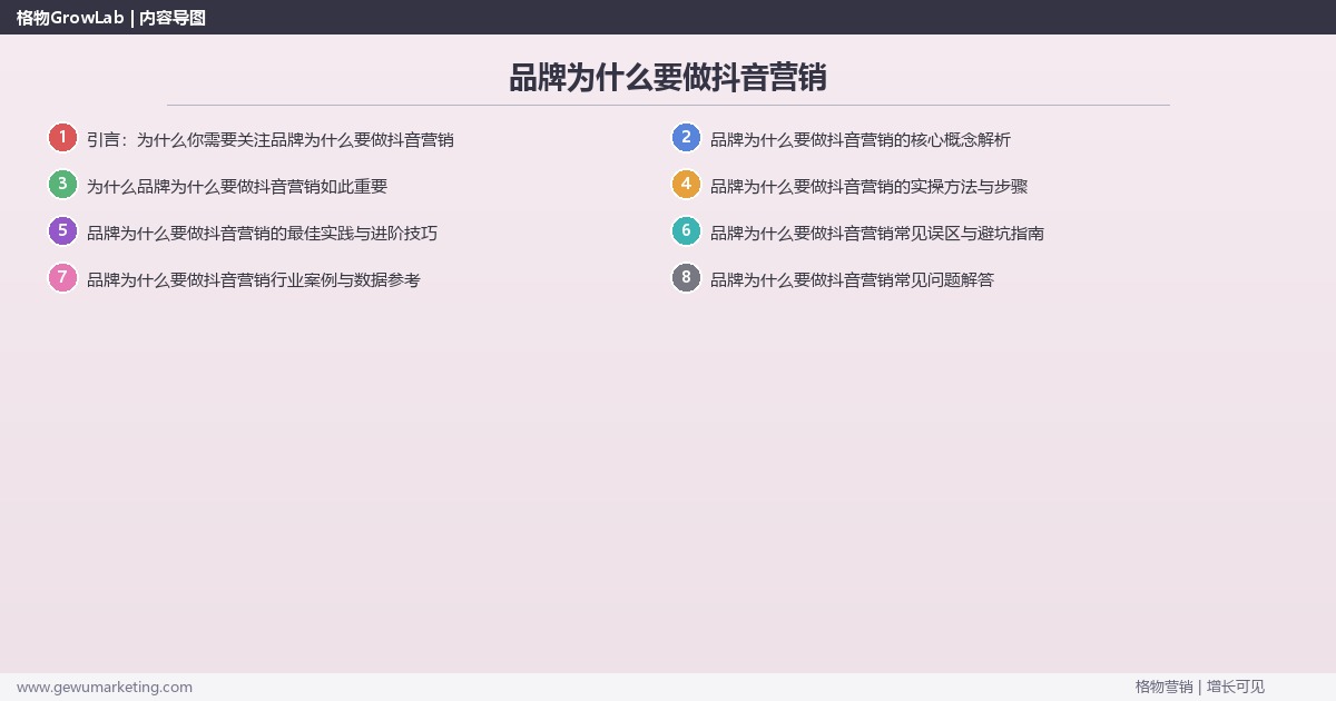 品牌为什么要做抖音营销：从品牌角度分析抖音营销的价值完整指南