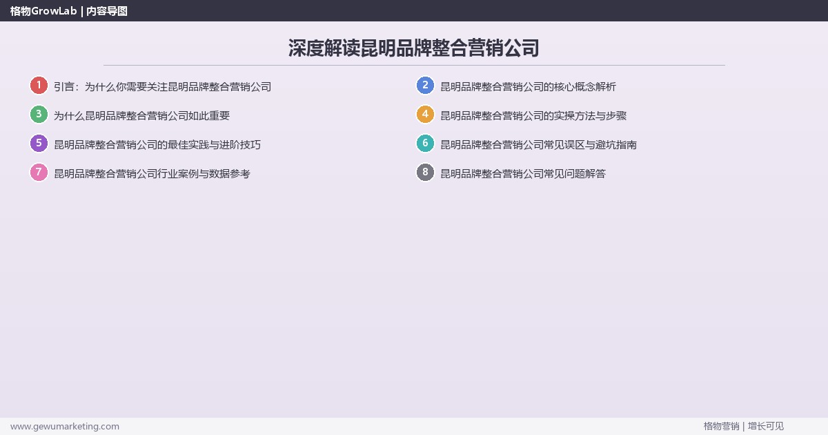 深度解读昆明品牌整合营销公司：盘点昆明地区品牌整合营销公司关键要点