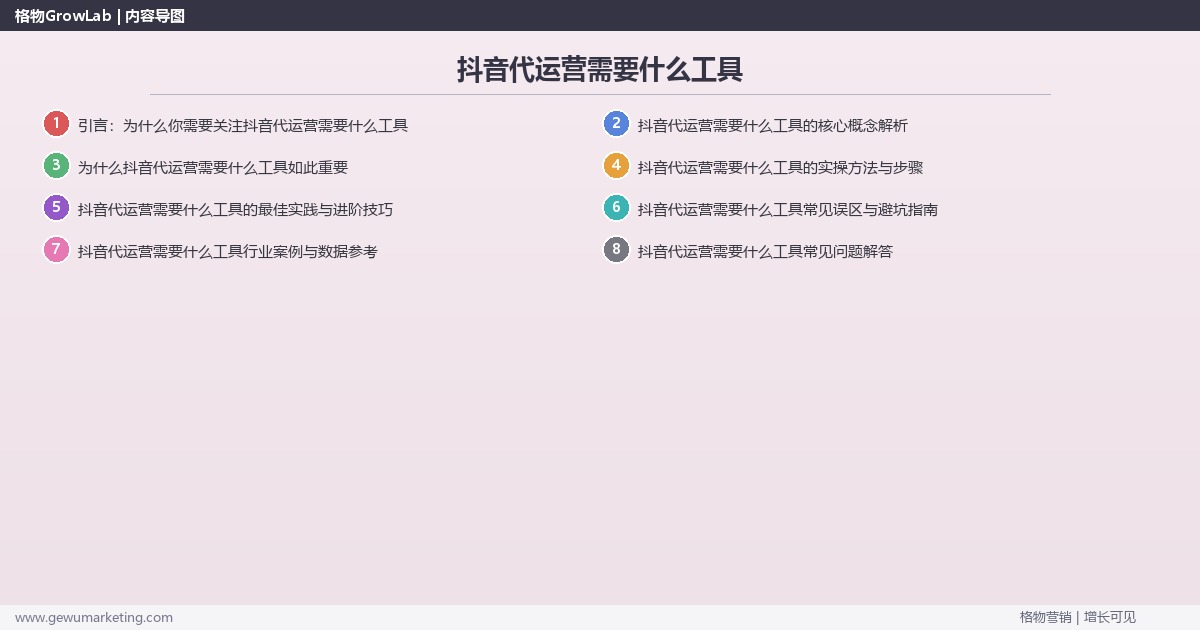 抖音代运营需要什么工具：说明抖音代运营的工具需求完整指南