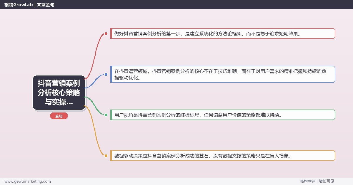 2026年抖音营销案例分析核心策略与实操方法
