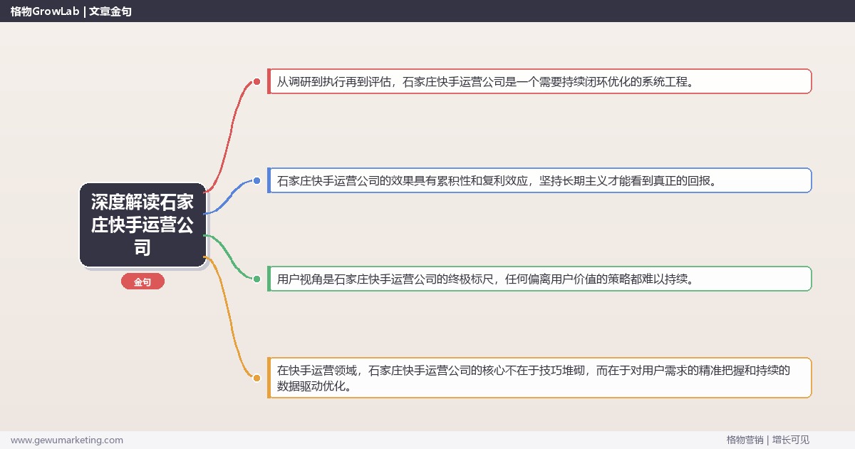 深度解读石家庄快手运营公司：盘点石家庄地区快手运营公司关键要点