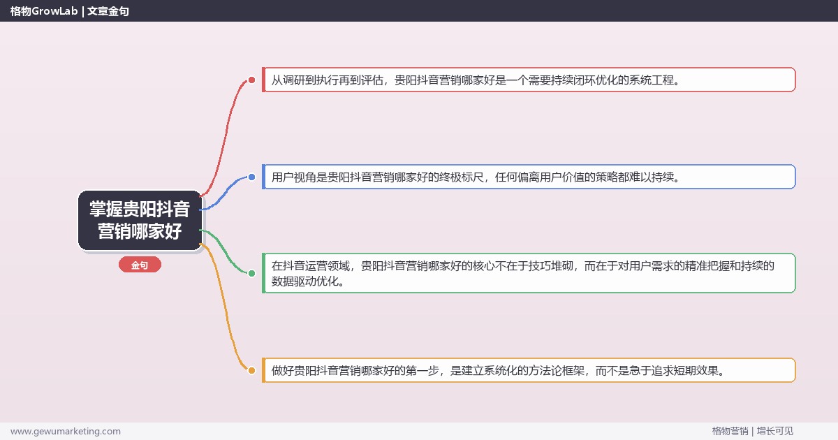 掌握贵阳抖音营销哪家好：推荐贵阳地区优质抖音营销服务商的系统性方法