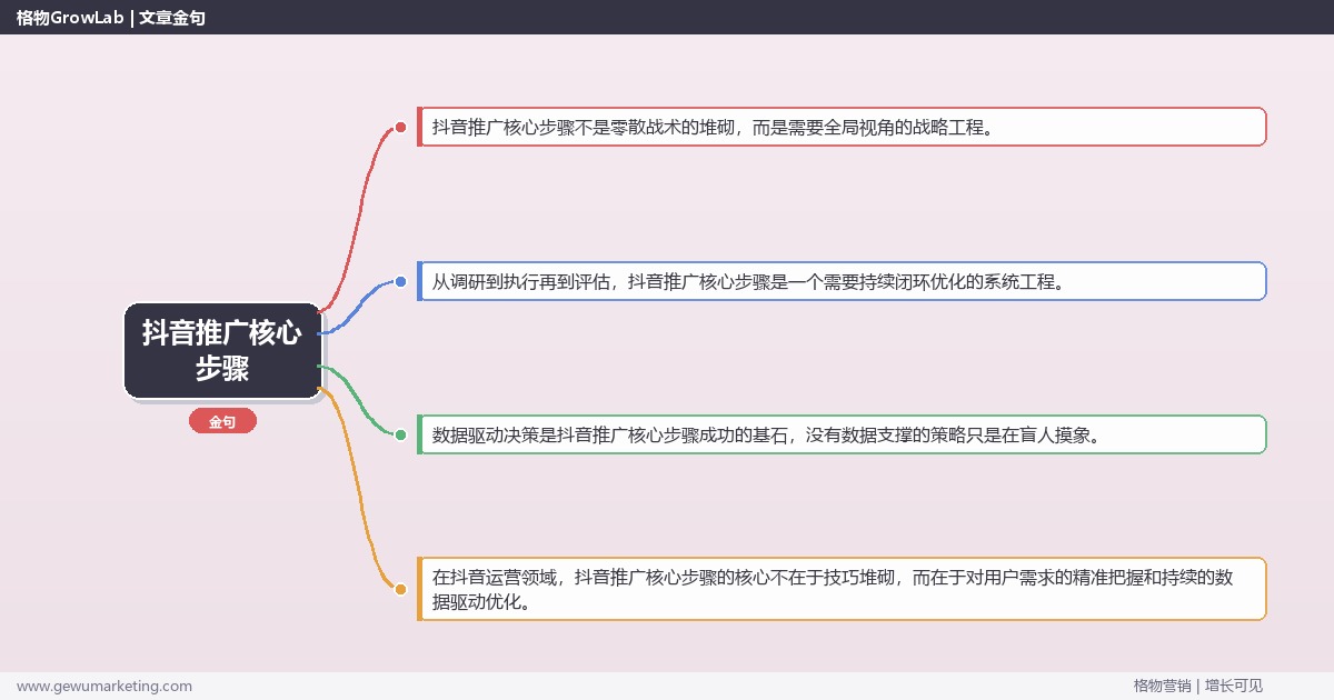 抖音推广核心步骤：提炼抖音推广的核心步骤完整指南