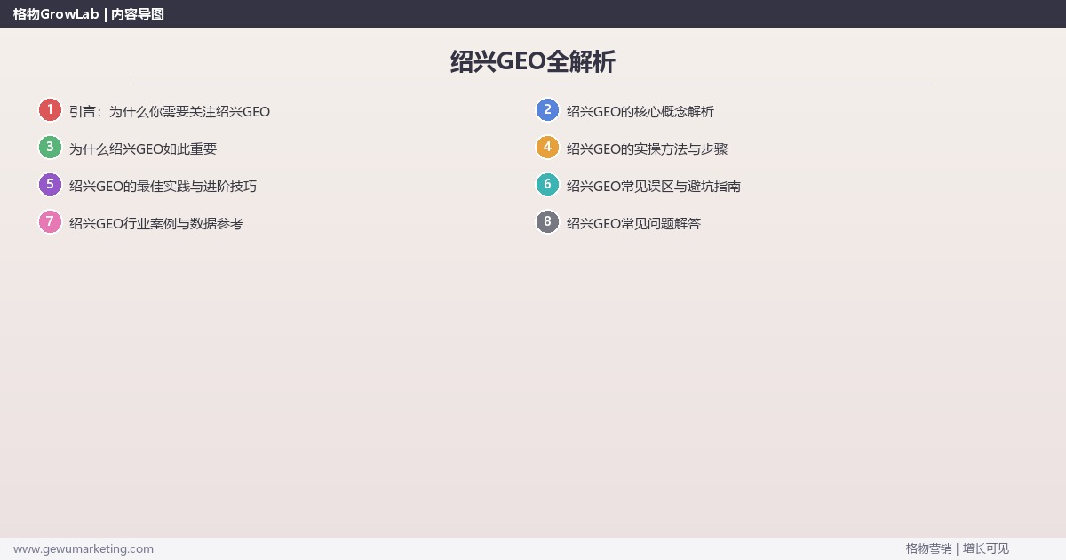 绍兴GEO全解析:从策略到落地的系统方法 绍兴GEO全解析:从策略到落地的系统方法