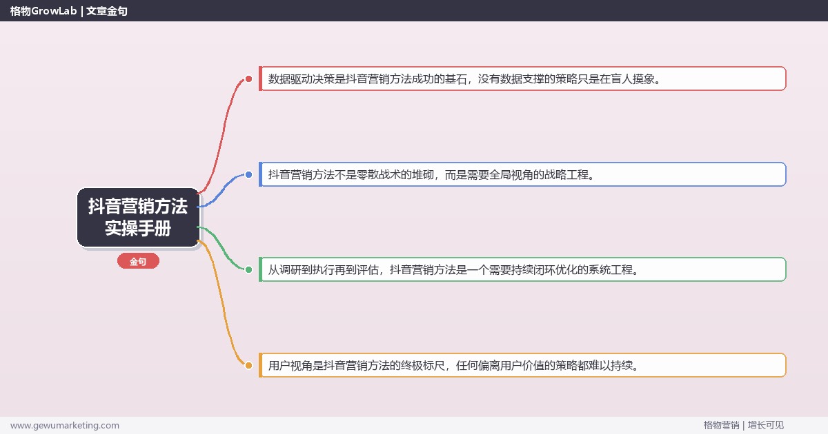 抖音营销方法实操手册：策略、工具与案例分析