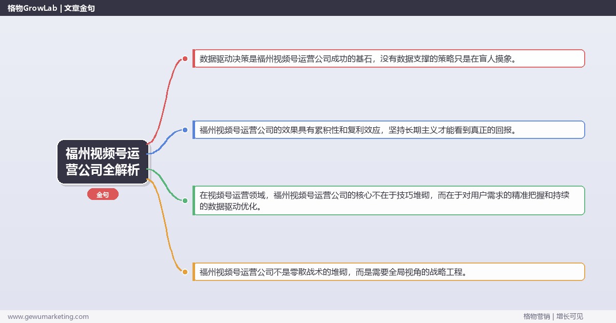 福州视频号运营公司全解析：从策略到落地的系统方法
