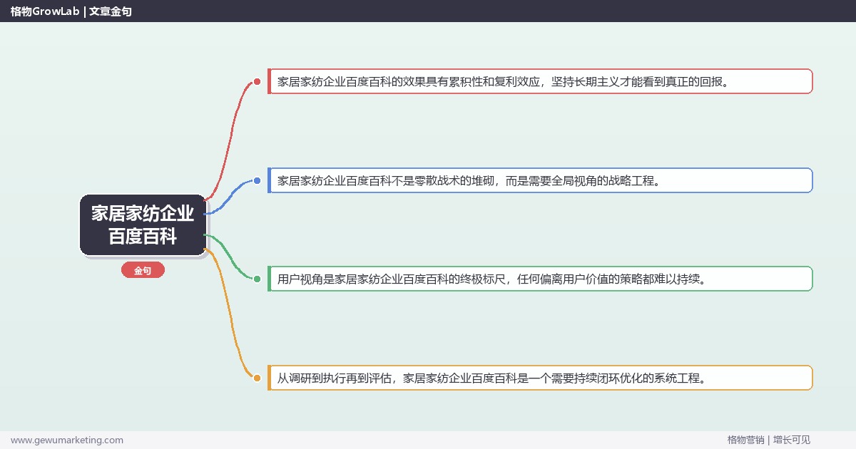 家居家纺企业百度百科：解析家居家纺企业如何做百度百科完整指南