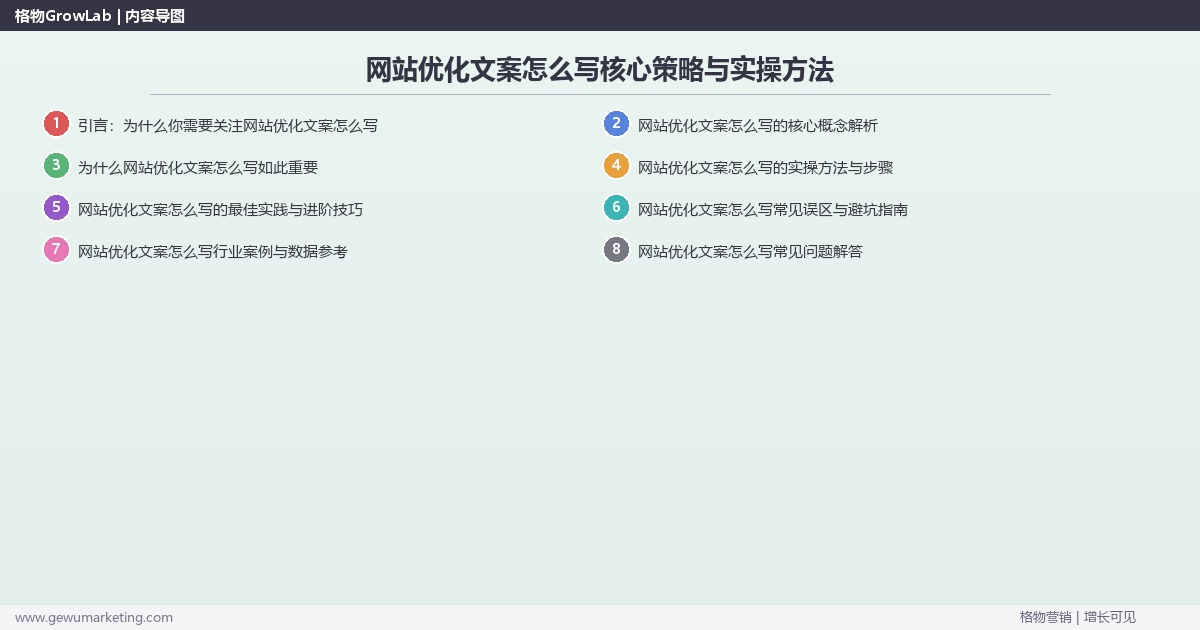 2026年网站优化文案怎么写核心策略与实操方法 2026年网站优化文案怎么写核心策略与实操方法