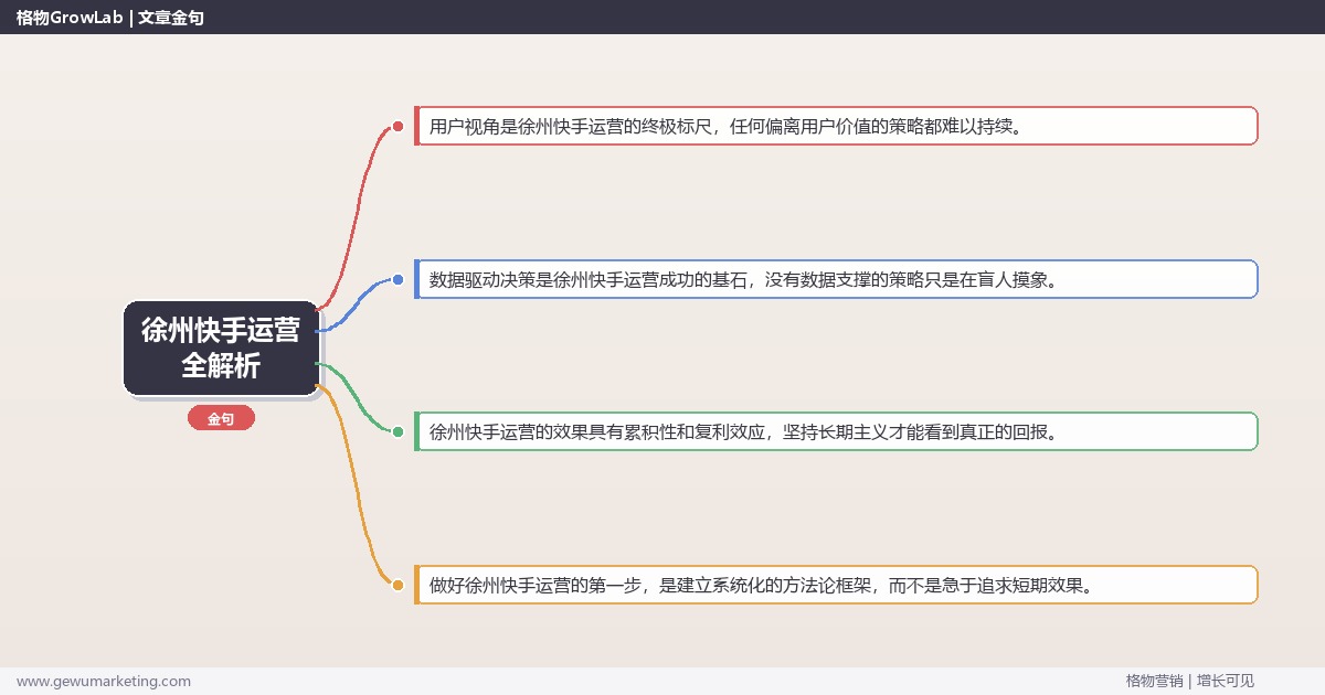 徐州快手运营全解析：从策略到落地的系统方法