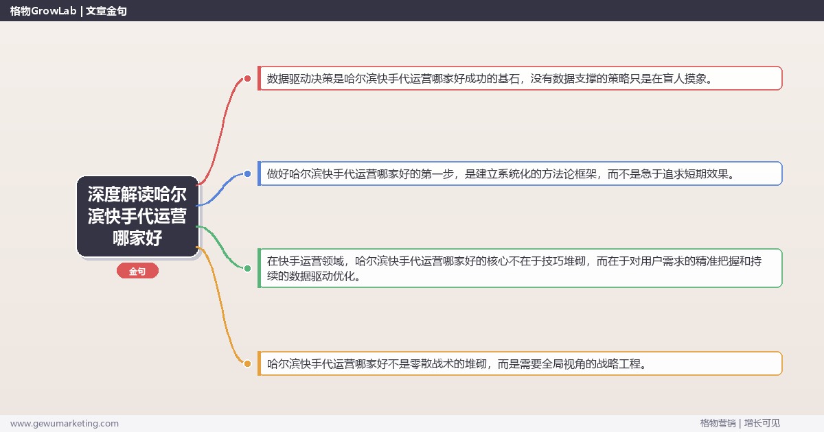 深度解读哈尔滨快手代运营哪家好：推荐哈尔滨地区优质快手代运营服务商关键要点