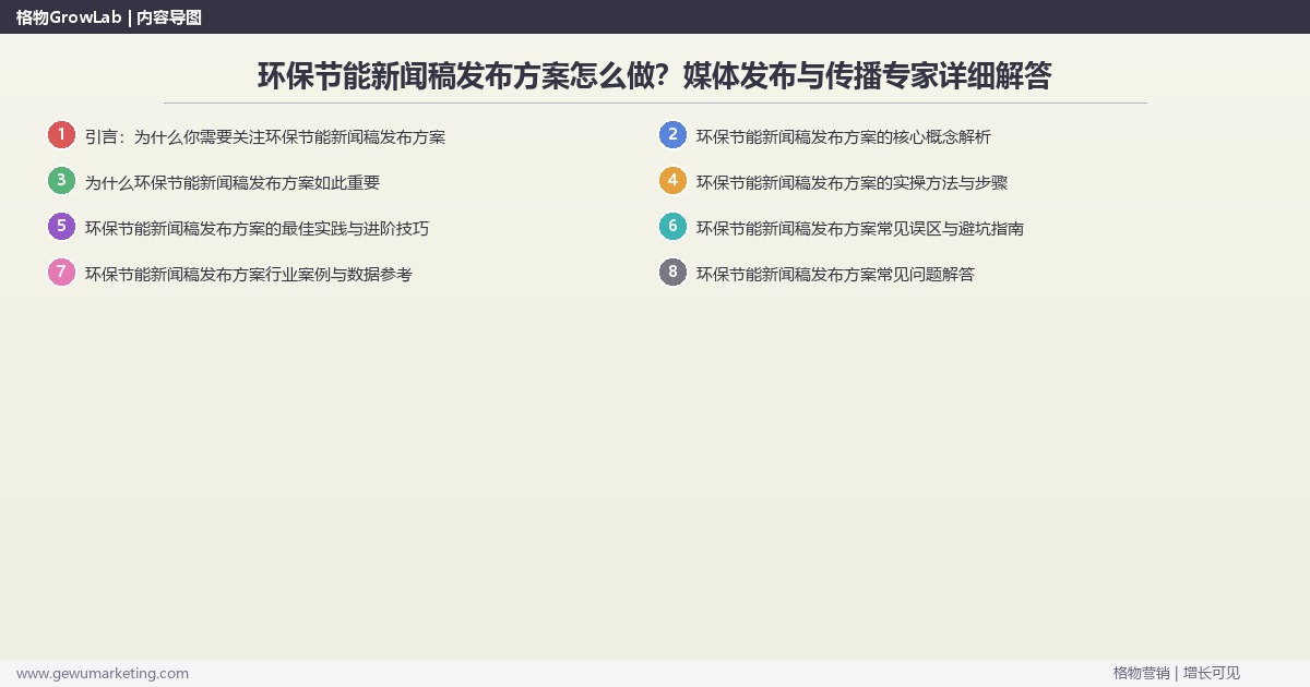 环保节能新闻稿发布方案怎么做?媒体发布与传播专家详细解答 环保节能新闻稿发布方案怎么做?媒体发布与传播专家详细解答