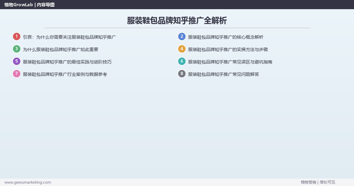 服装鞋包品牌知乎推广全解析：从策略到落地的系统方法