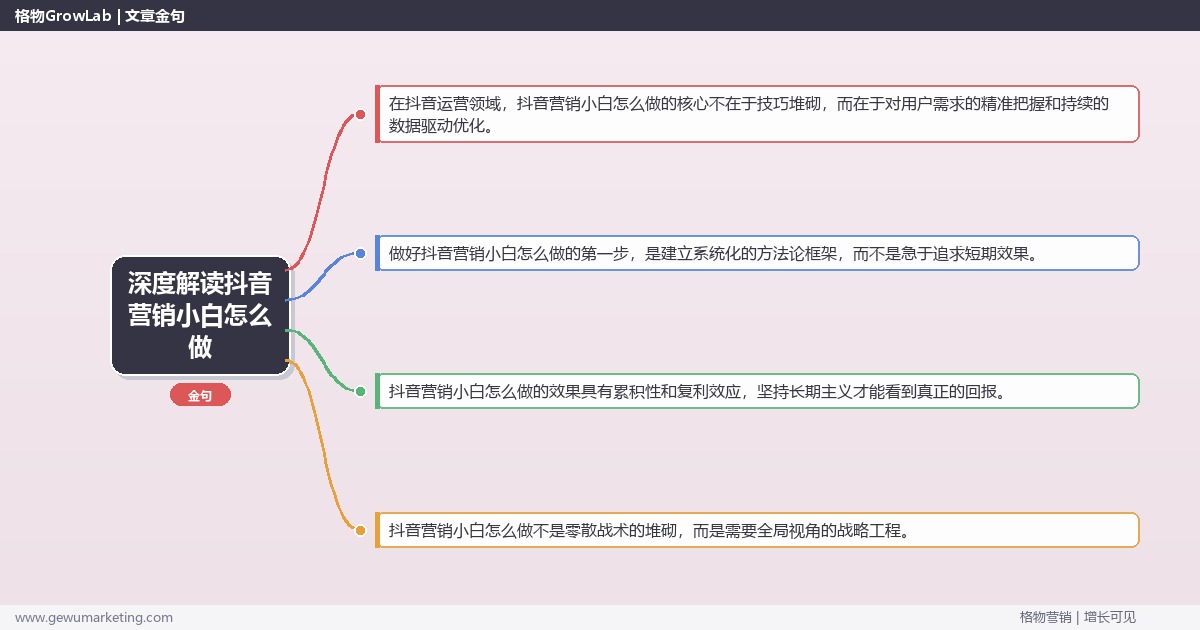 深度解读抖音营销小白怎么做：零基础做抖音营销的方法关键要点