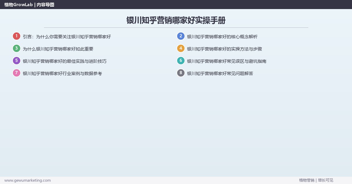 银川知乎营销哪家好实操手册:策略、工具与案例分析 银川知乎营销哪家好实操手册:策略、工具与案例分析