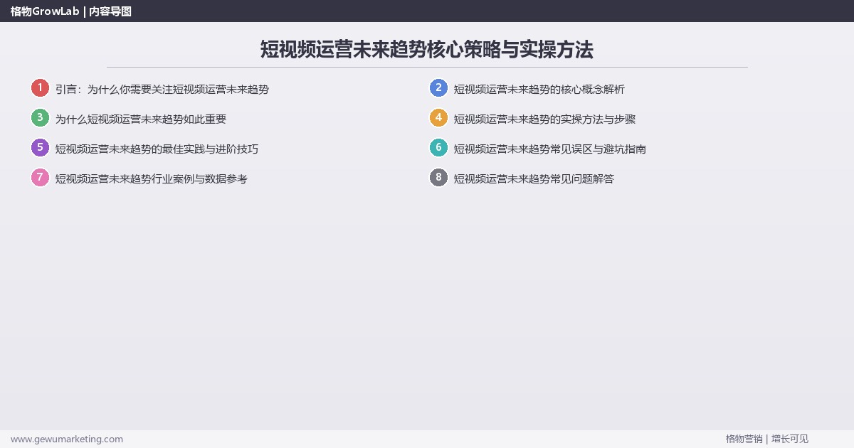2026年短视频运营未来趋势核心策略与实操方法 2026年短视频运营未来趋势核心策略与实操方法