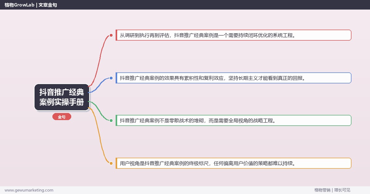 抖音推广经典案例实操手册：策略、工具与案例分析