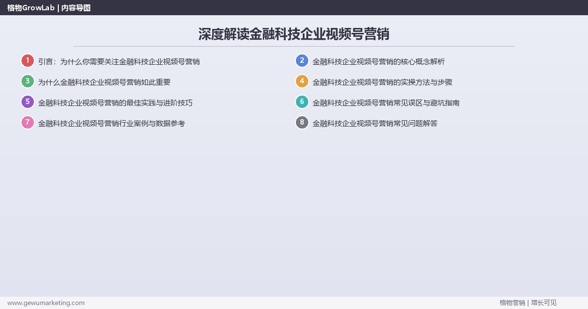 深度解读金融科技企业视频号营销:解析金融科技企业如何做视频号营销关键要点 深度解读金融科技企业视频号营销:解析金融科技企业如何做视频号营销关键要点