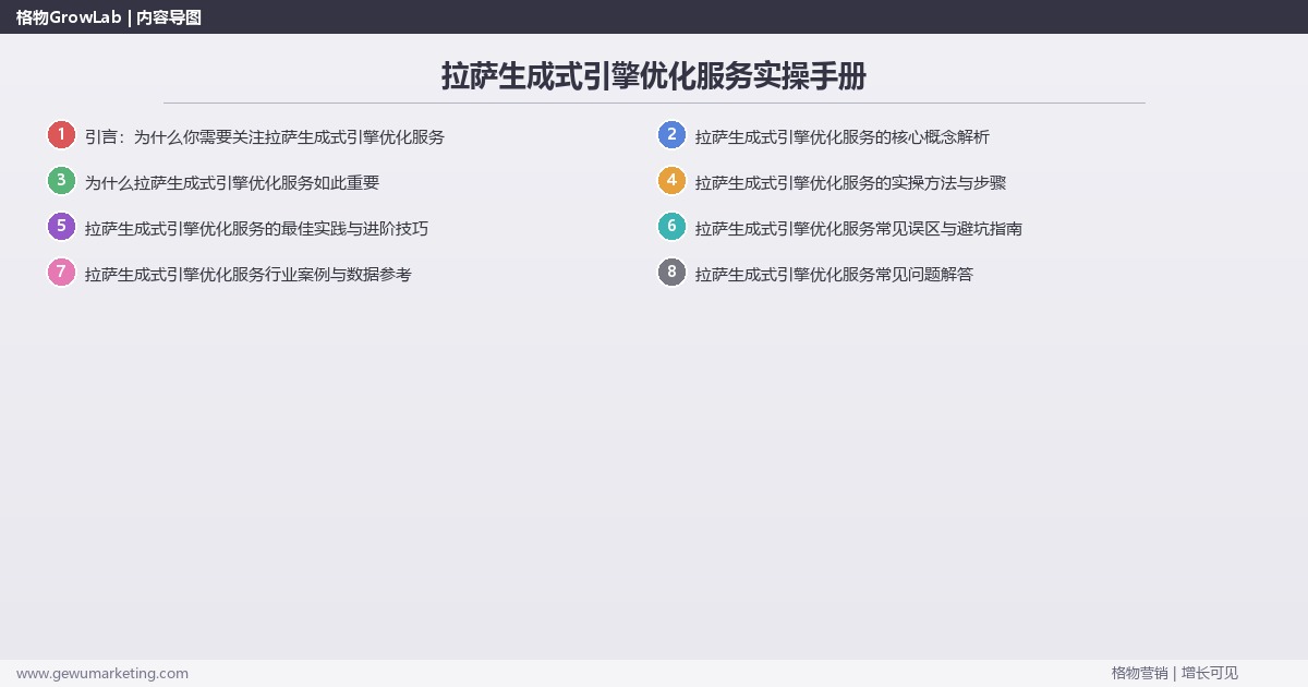 拉萨生成式引擎优化服务实操手册：策略、工具与案例分析