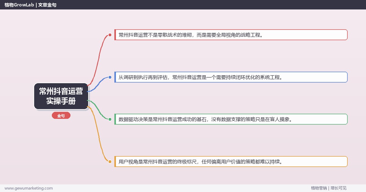 常州抖音运营实操手册：策略、工具与案例分析