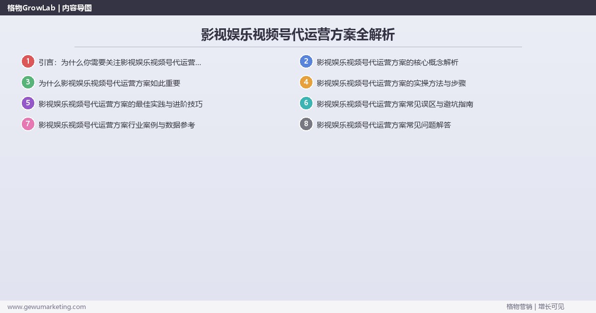 影视娱乐视频号代运营方案全解析：从策略到落地的系统方法