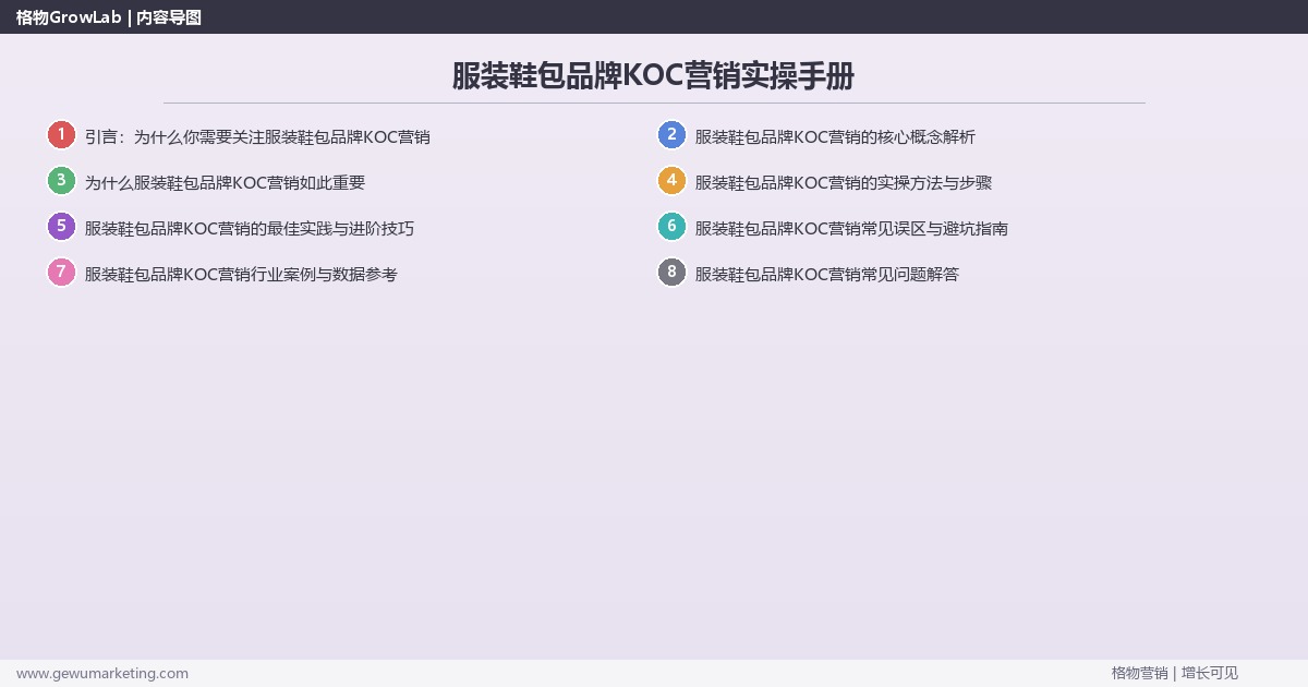 服装鞋包品牌KOC营销实操手册：策略、工具与案例分析