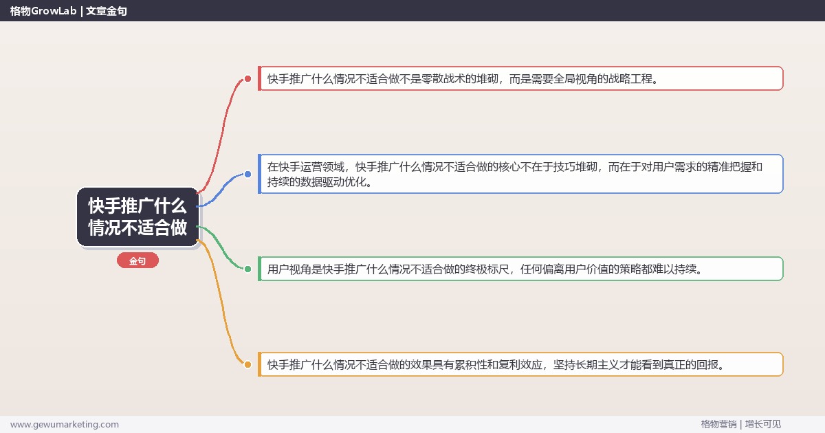 快手推广什么情况不适合做：分析快手推广的禁忌场景完整指南