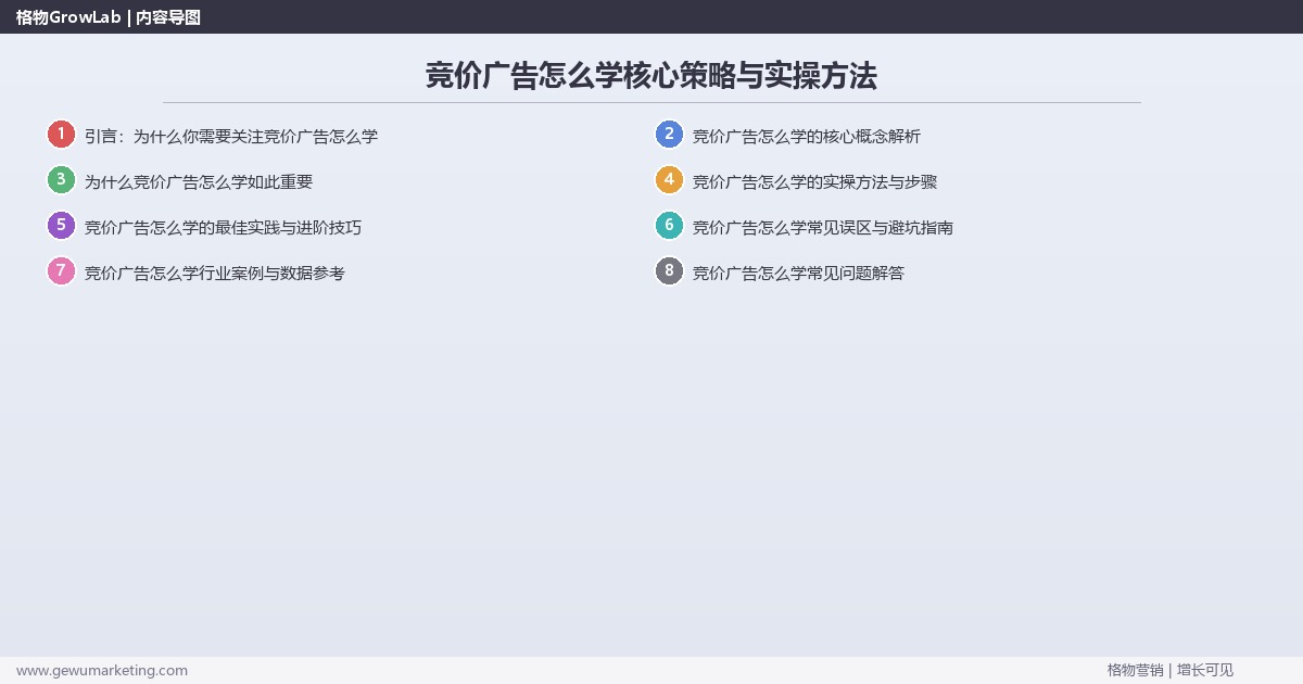 2026年竞价广告怎么学核心策略与实操方法