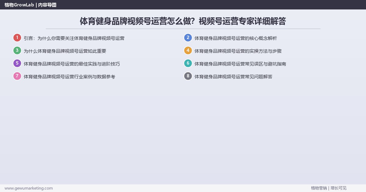 体育健身品牌视频号运营怎么做？视频号运营专家详细解答