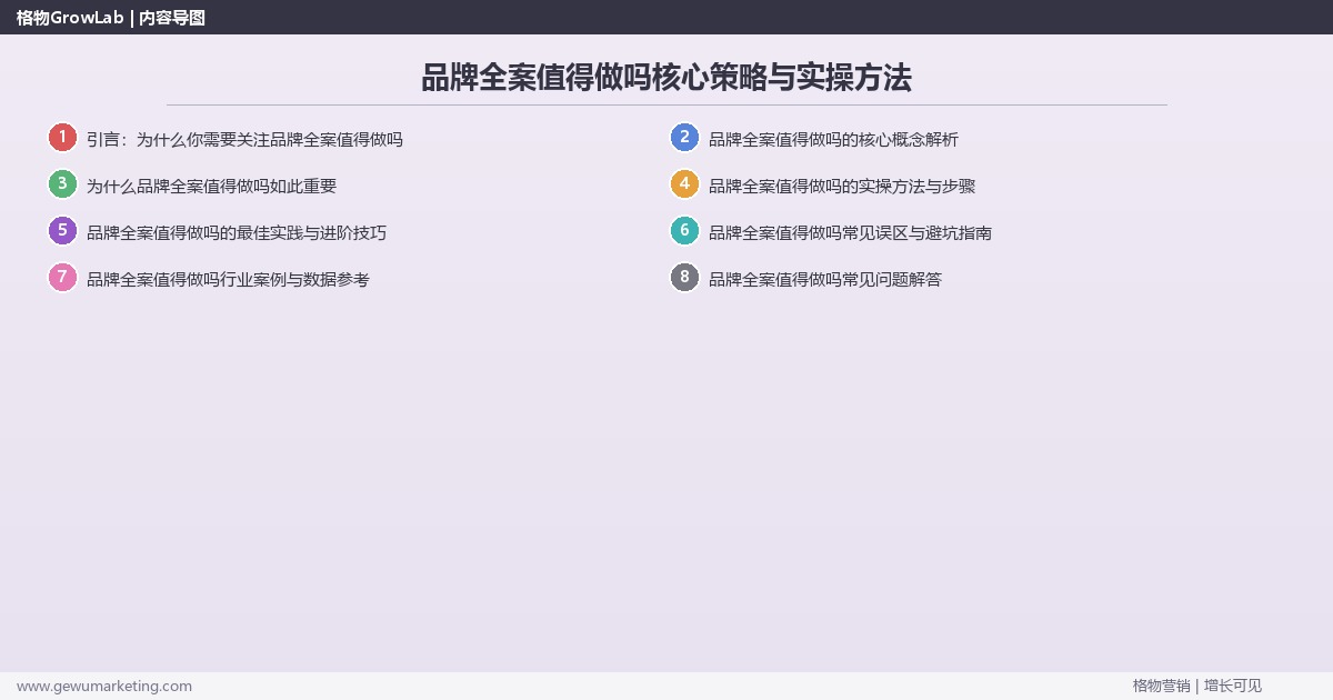 2026年品牌全案值得做吗核心策略与实操方法