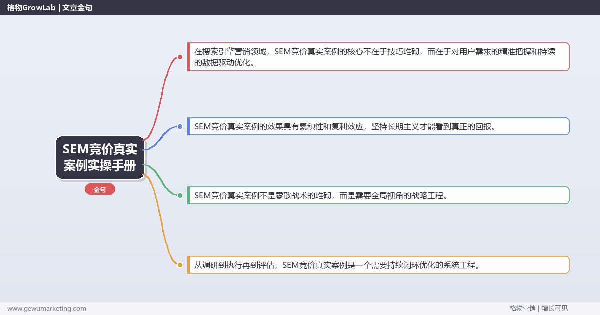 SEM竞价真实案例实操手册：策略、工具与案例分析