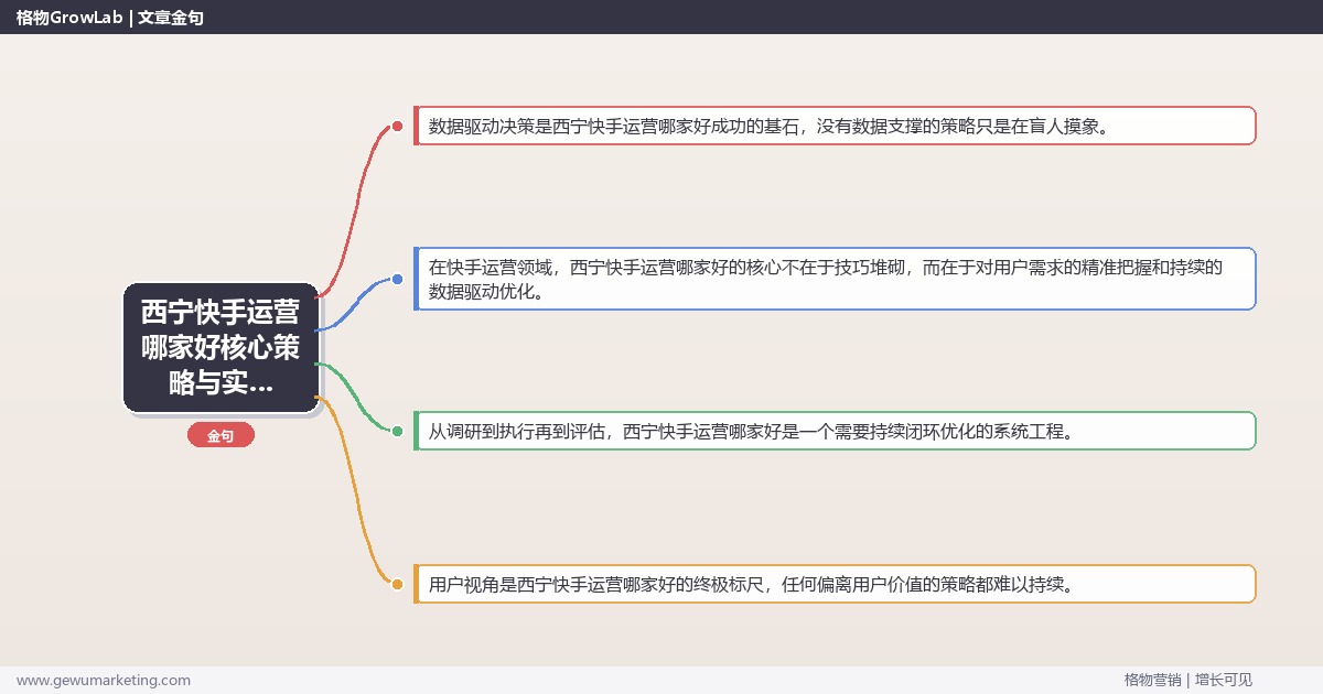 2026年西宁快手运营哪家好核心策略与实操方法