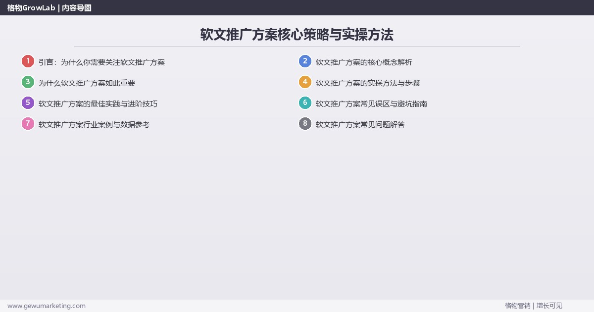 2026年软文推广方案核心策略与实操方法