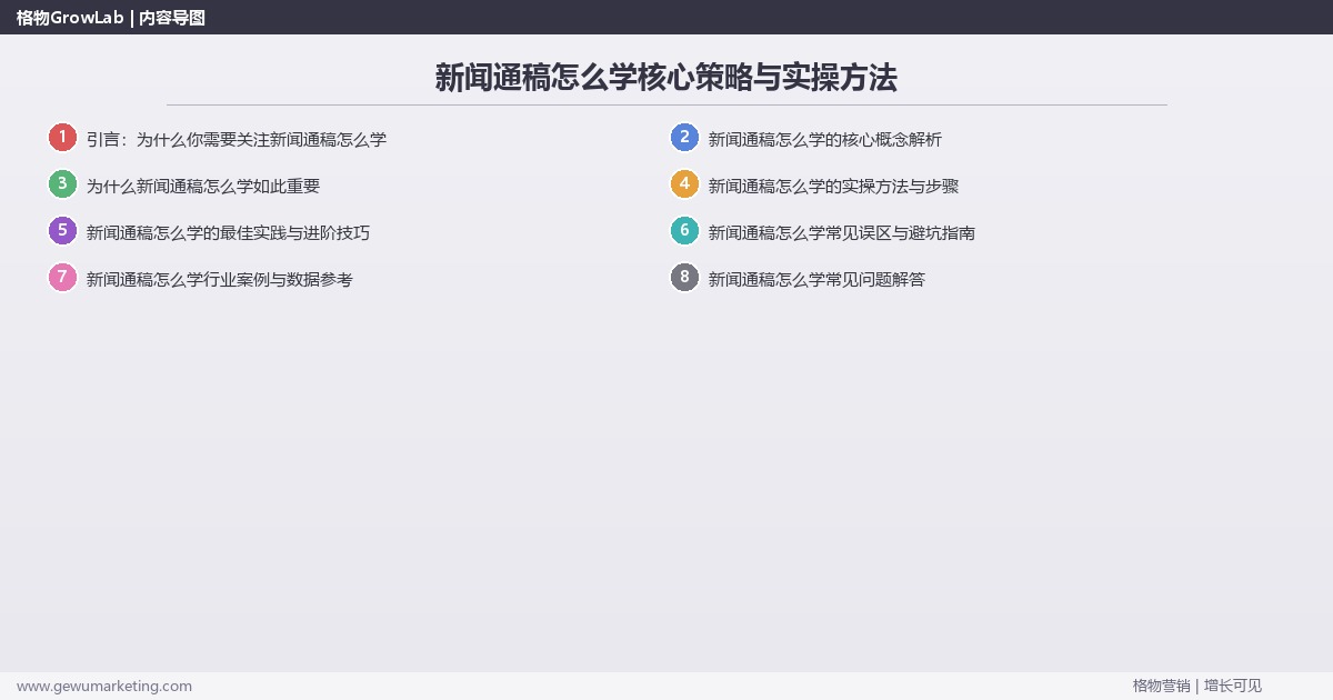 2026年新闻通稿怎么学核心策略与实操方法