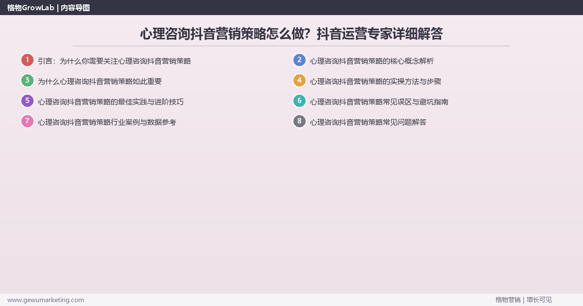 心理咨询抖音营销策略怎么做？抖音运营专家详细解答