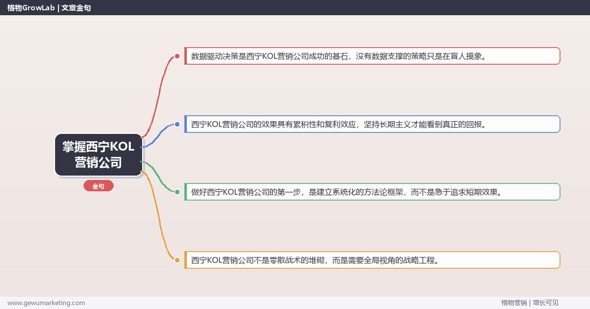掌握西宁KOL营销公司：盘点西宁地区KOL营销公司的系统性方法
