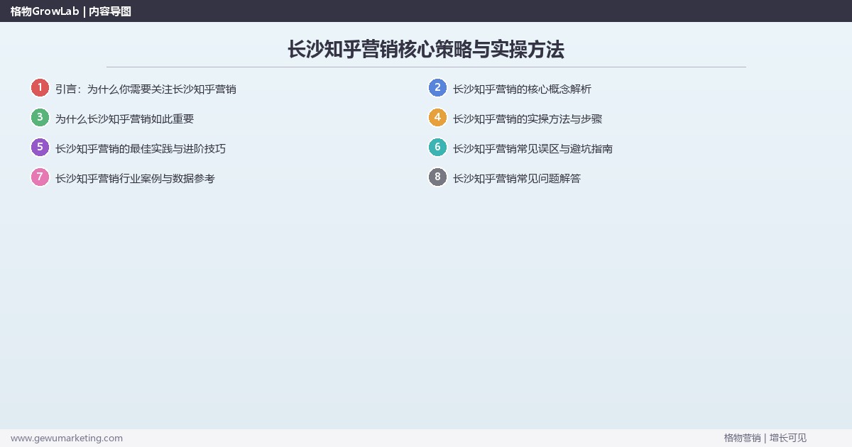 2026年长沙知乎营销核心策略与实操方法