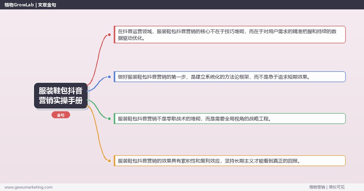 服装鞋包抖音营销实操手册：策略、工具与案例分析