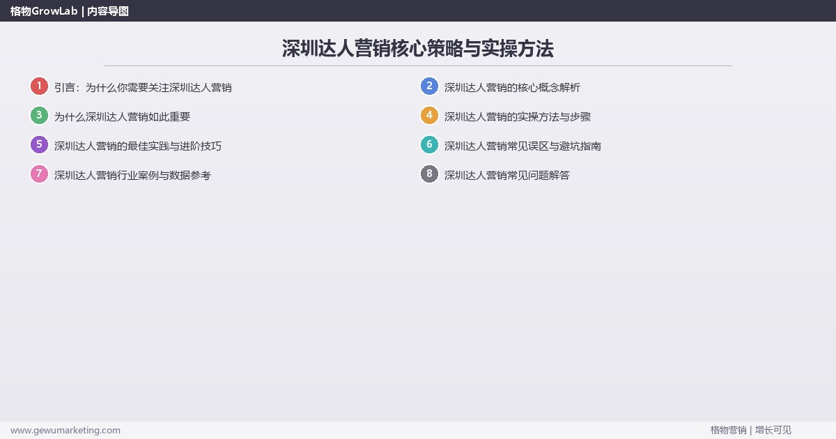 2026年深圳达人营销核心策略与实操方法 2026年深圳达人营销核心策略与实操方法