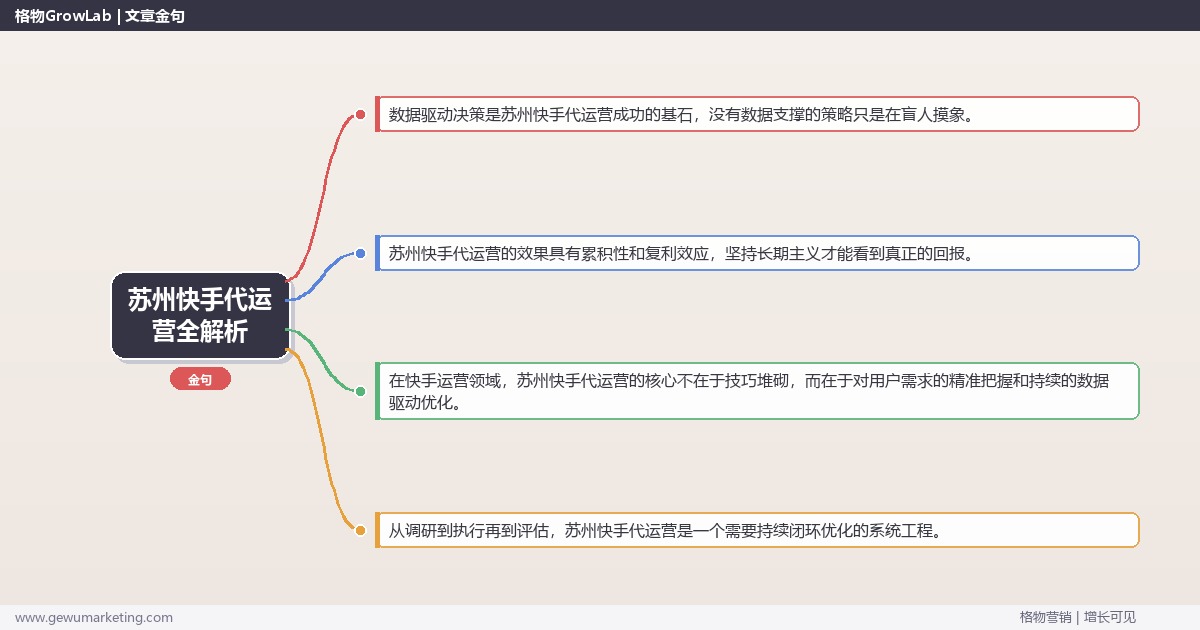 苏州快手代运营全解析：从策略到落地的系统方法