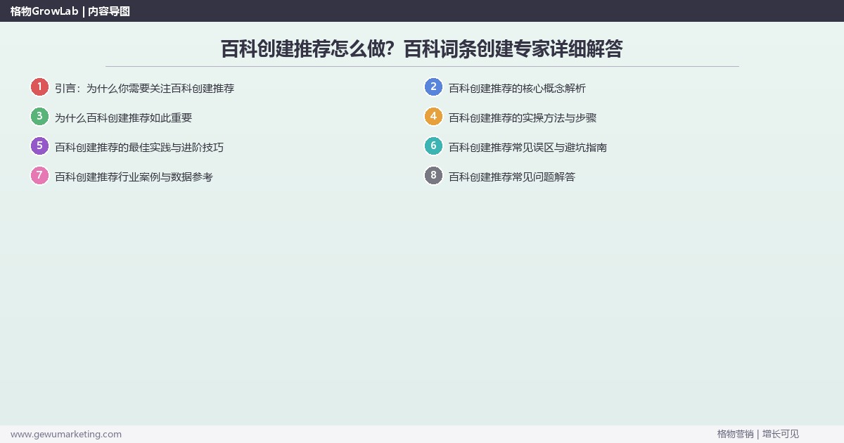 百科创建推荐怎么做？百科词条创建专家详细解答